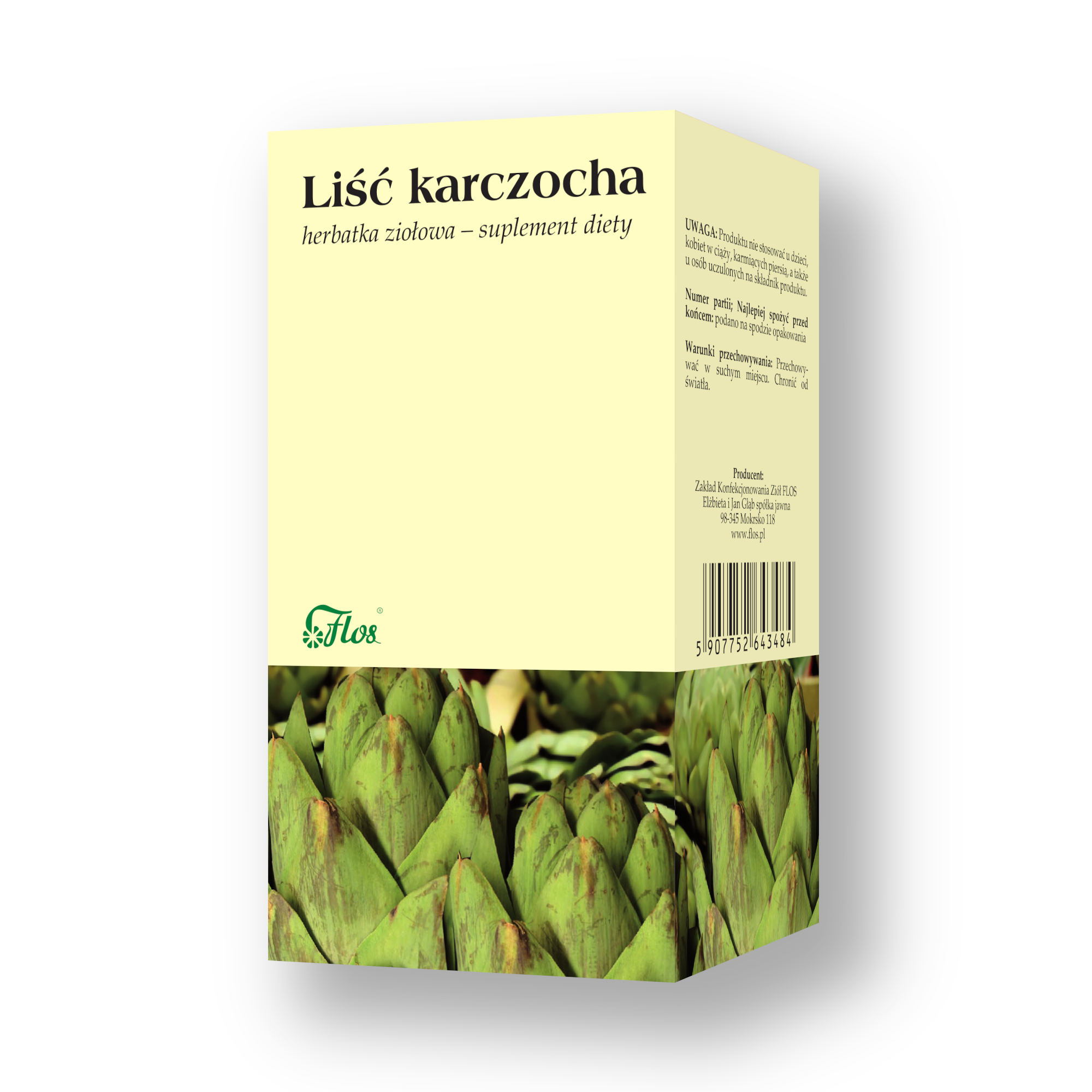 Karczoch liść, herbatka ziołowa, suplement diety-20x3 g