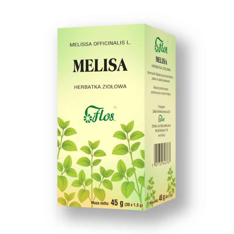 Melisa liść, herbatka ziołowa 30 x 1,5 g - środek spożywczy