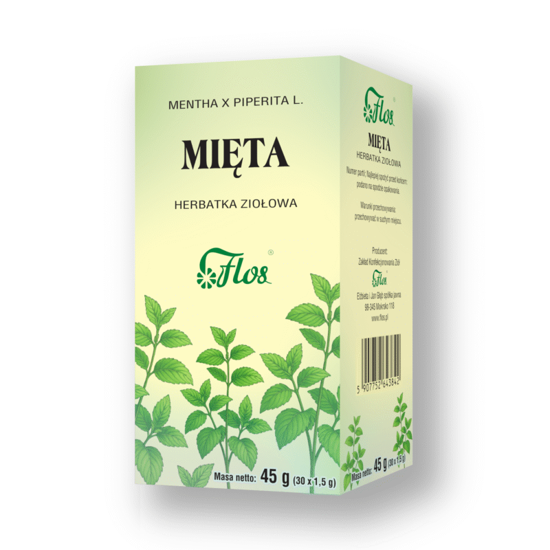 Mięta, herbatka ziołowa 30 x 1,5 g - środek spożywczy