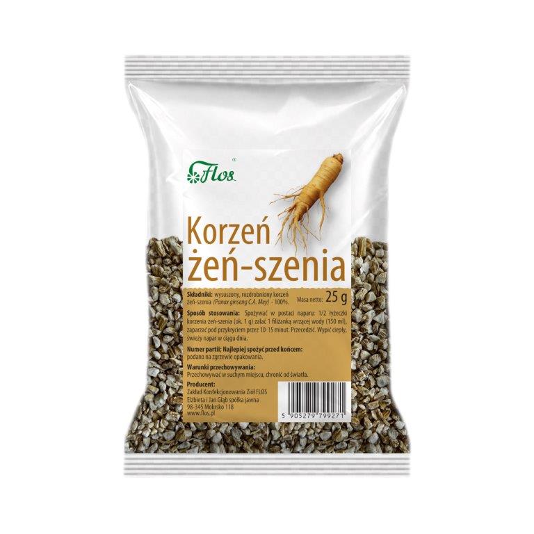 Żeń-szeń korzeń 25 g - środek spożywczy