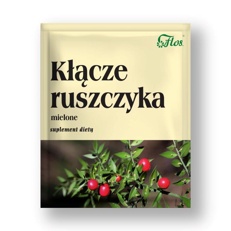 Ruszczyk kłącze mielone 50 g - suplement diety