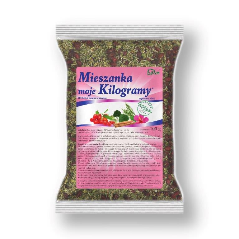 Mieszanka Moje Kilogramy 100g - herbatka ziołowo-owocowa, suplement diety