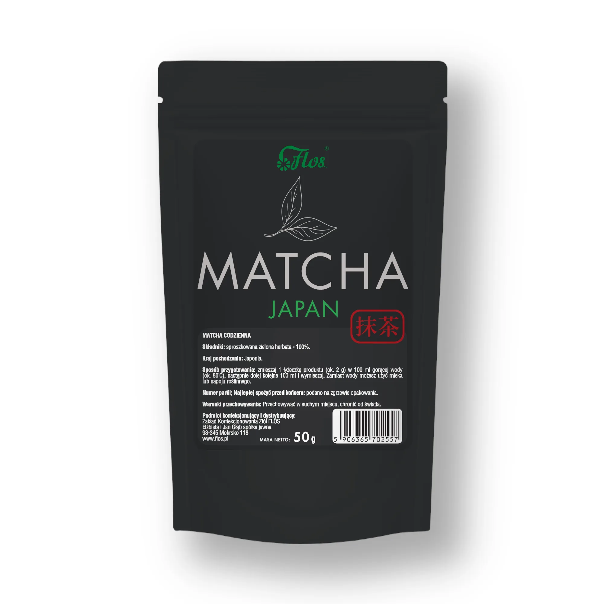 Matcha 50g - japońska codzienna – środek spożywczy