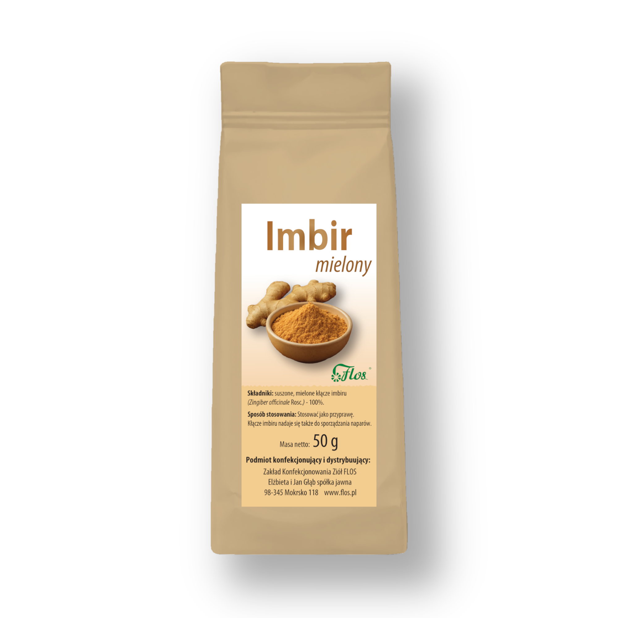 Imbir mielony - 50 g - środek spożywczy