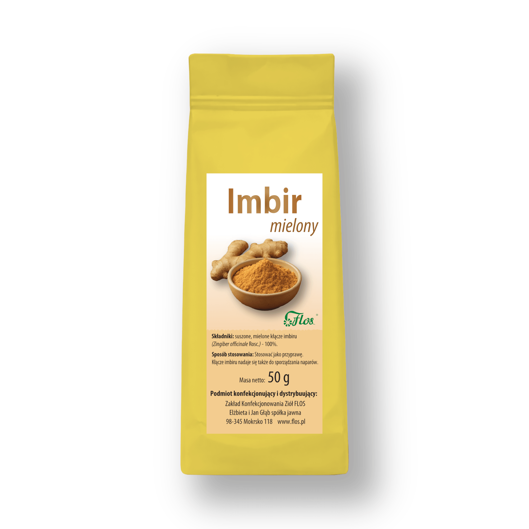 Imbir mielony - 50 g - środek spożywczy